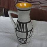 Pitcher in ceramic west germany decor geometry