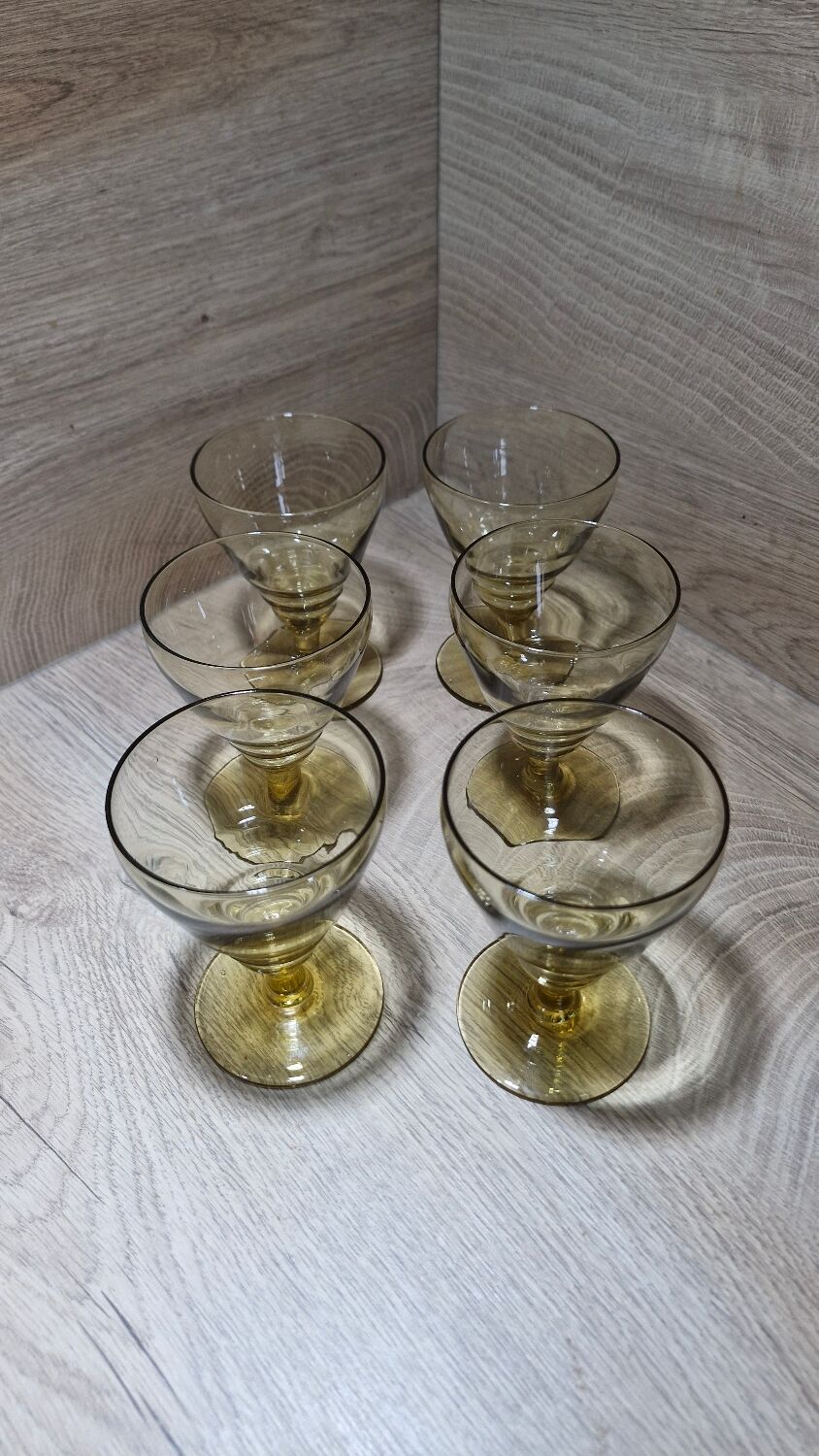 Art Deco manganese glasses