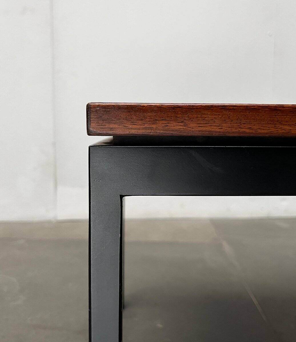 Mid-century minimalist teak side table by Florence Knoll for Knoll International, 1950s.