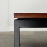 Mid-century minimalist teak side table by Florence Knoll for Knoll International, 1950s.