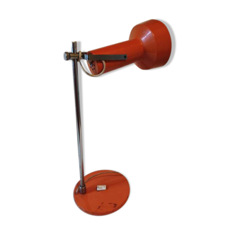 Vintage orange metal lamp