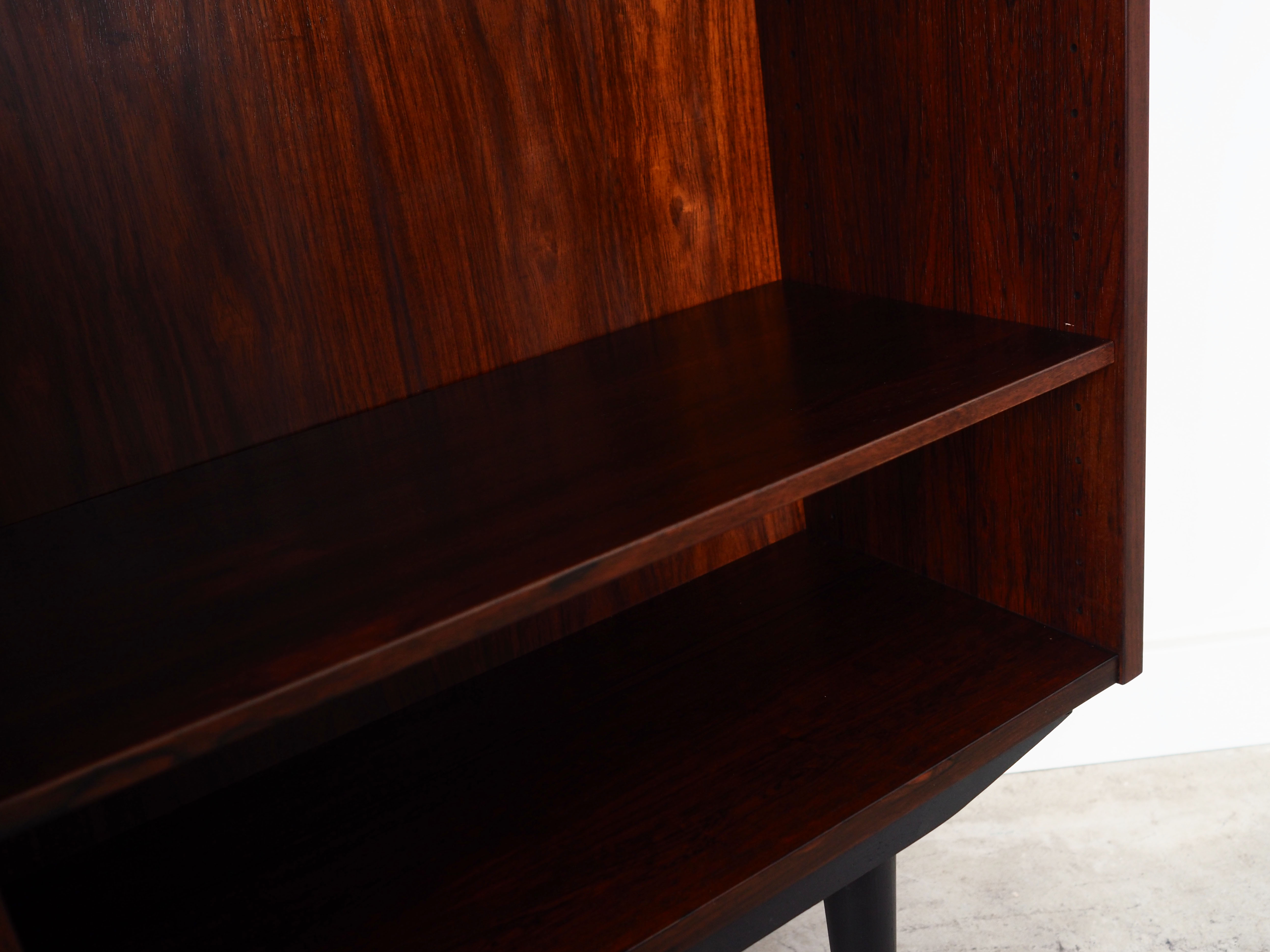 Rosewood bookcase, Danish design, 1970s, manufactured by Omann Jun