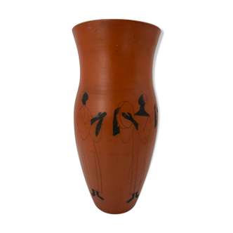 Vase ceramique africaniste