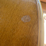 Vintage rattan dining table.