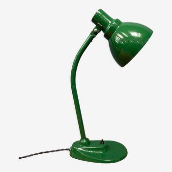 Green bauhaus desk lamp from the 1930s