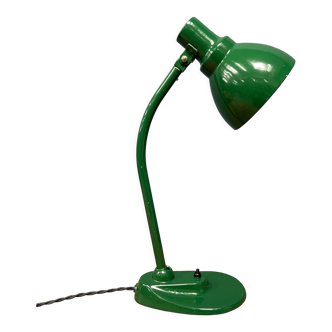 Green bauhaus desk lamp from the 1930s