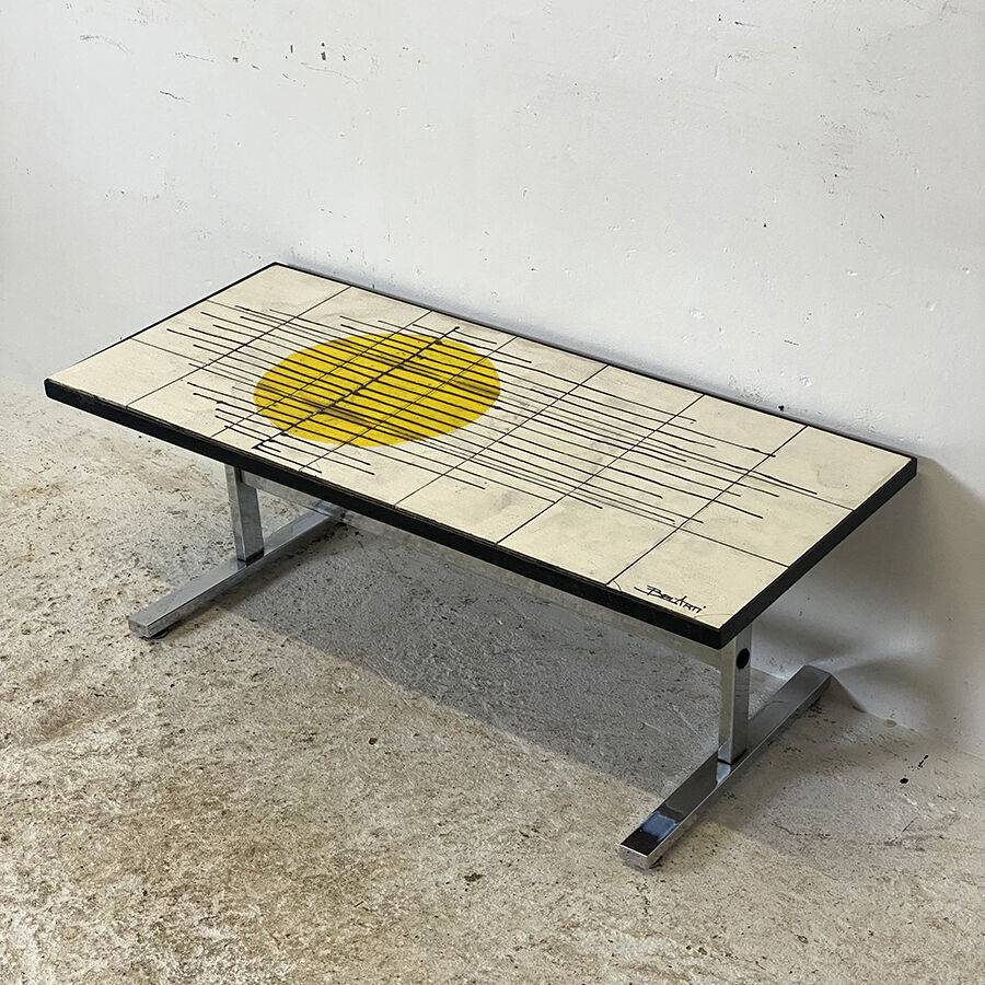 60's vintage ceramic coffee table by Belarti