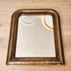 Antique Louis Philippe mirror, black and gold, 62 x 49 cm
