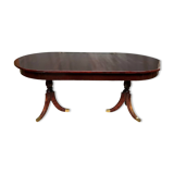 Empire style dining table with two sliding elements.