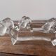 10 Fox glass knife holders 60s