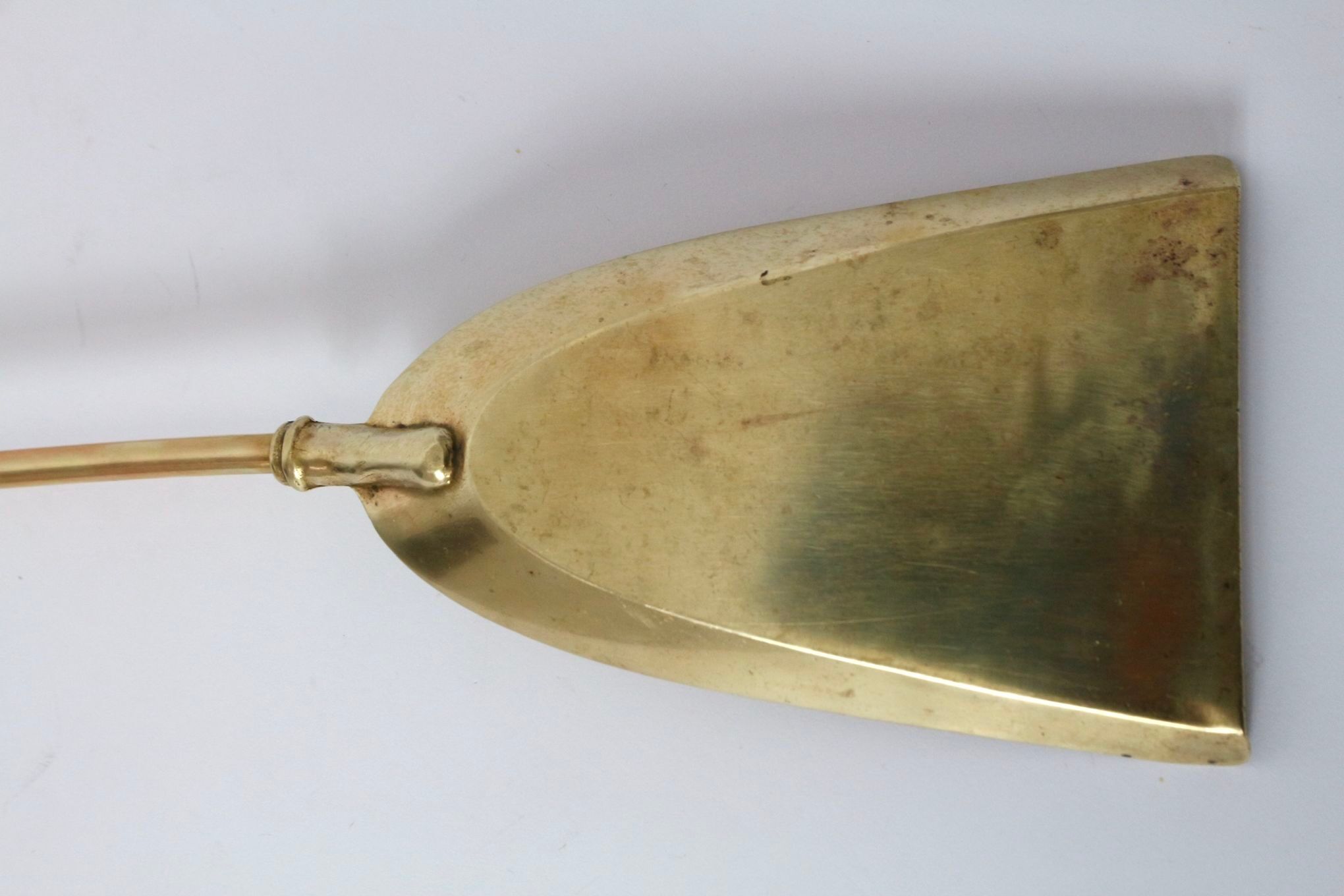 Vintage brass fireplace accessory set