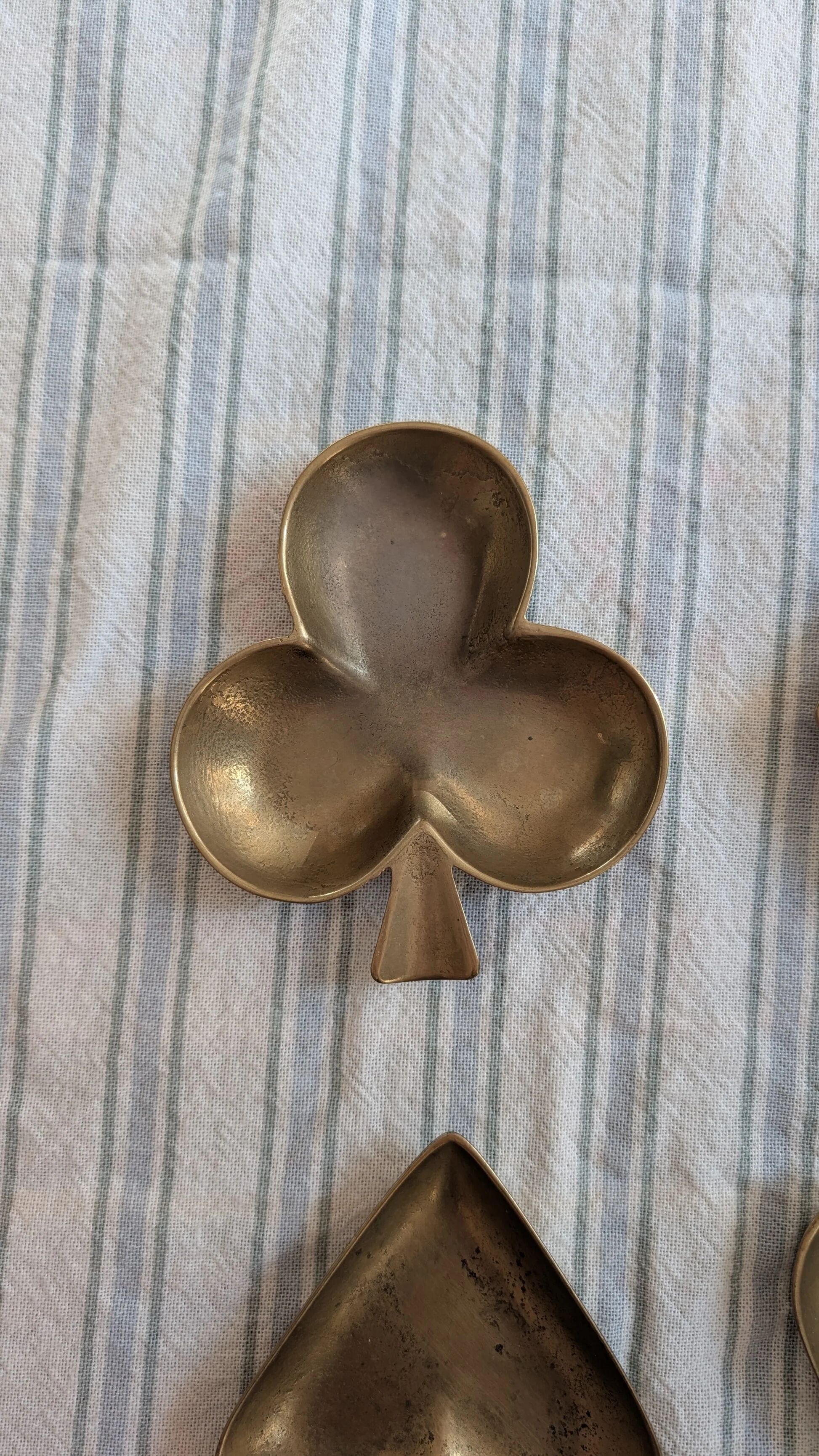 Vintage brass catchall tray