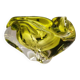 1950s large triangular ashtray - centerpiece or catch-all in Murano glass by Flavio Poli. Made in Italy. 20 x 17 x 13.5 h cm / 2.8 kg.