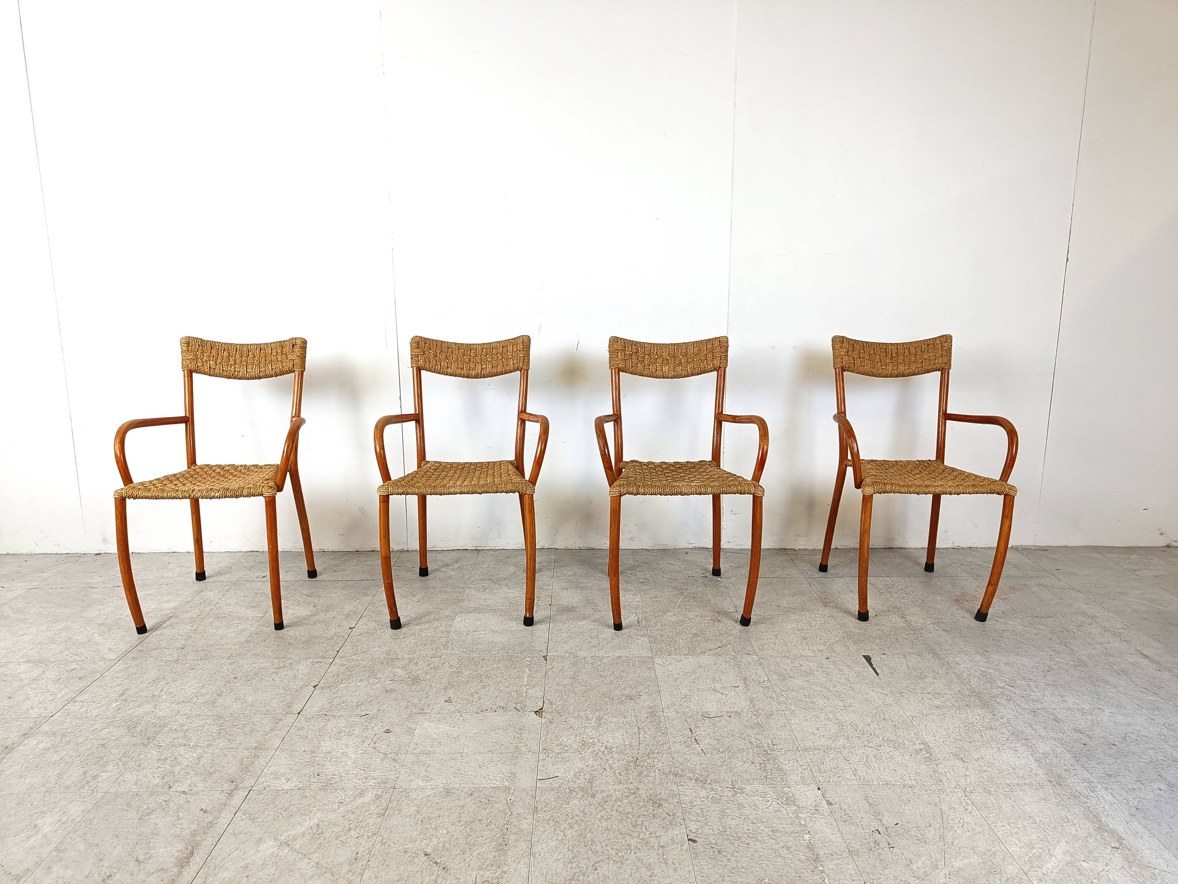 Mid century scandinavian dining chairs, set of 4, 1960s