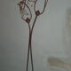 Wrought iron floor lamp and glass paste lampshade