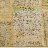 Yellow Mustard Large Vintage Rug, 204x306Cm