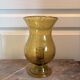 Old Vase Candle Holder Chandelier Blown Glass Bubbled Green BIOT