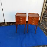 Pair of rosewood bedside tables