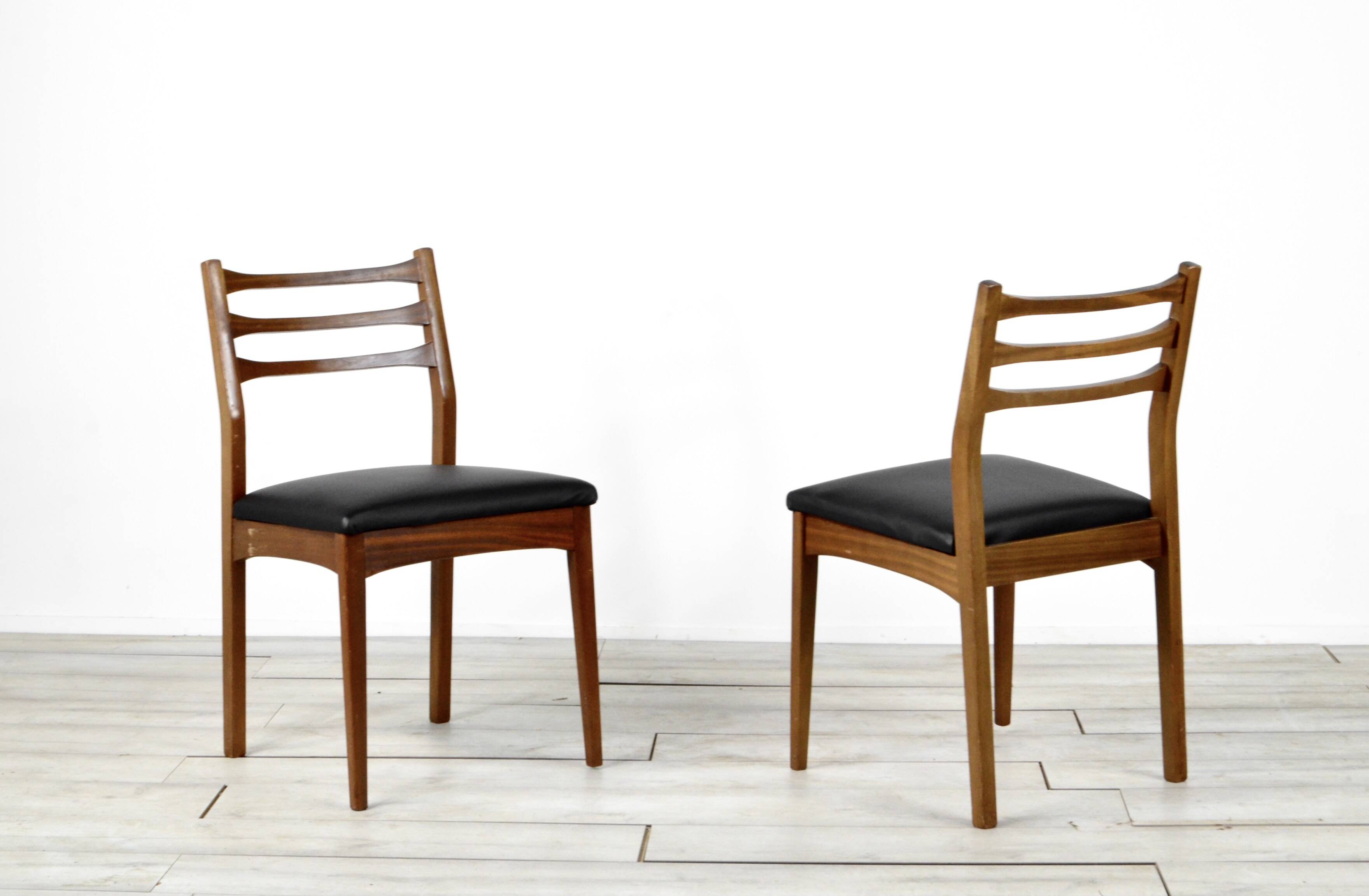 Set Of 4 Midcentury 'Meredew' Teak Chairs