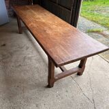 Large oak farm table