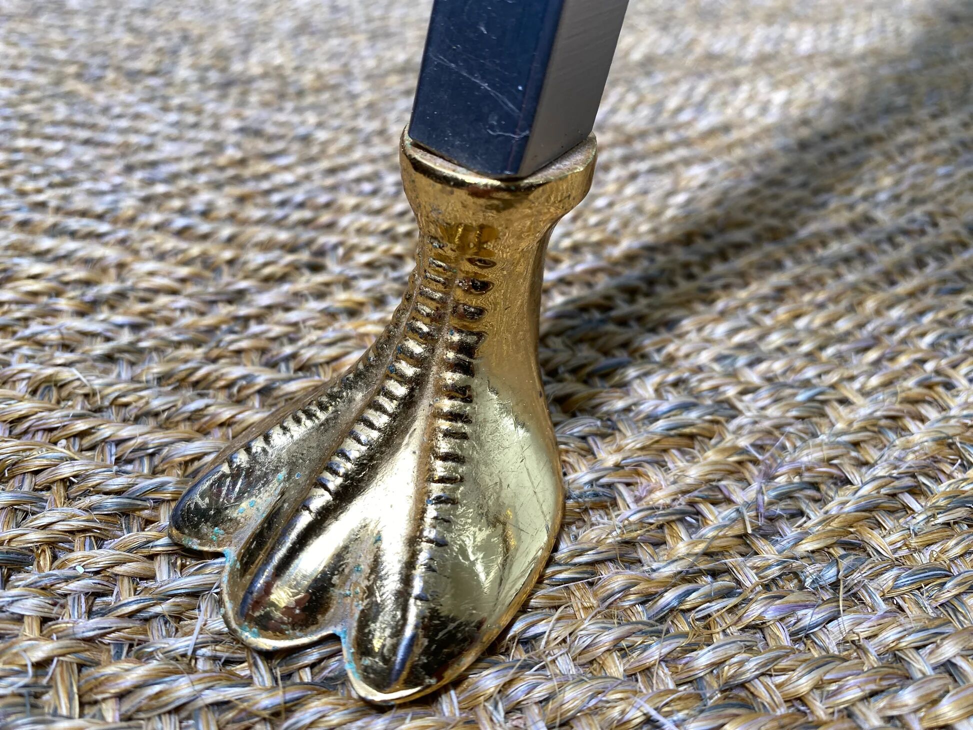 Neoclassical curule side tables by Maison Jansen, France, 1970s.