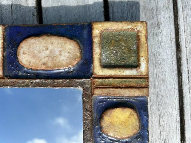 Sblime Vallauris ceramic mirror “Les Argonautes” signed