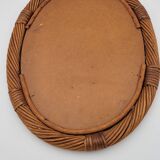 Rattan mirror