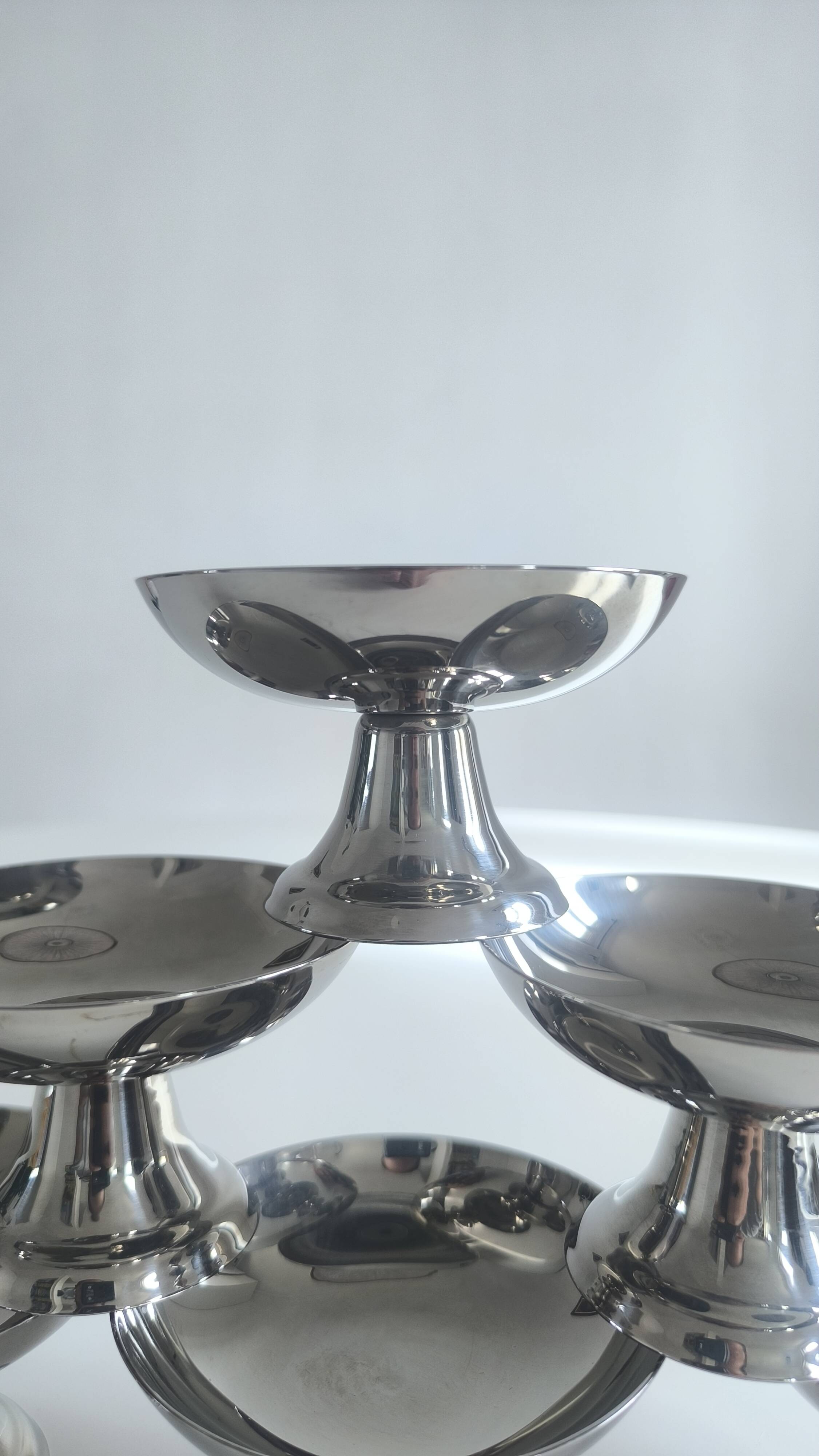 Set de 6 coupes à glace en inox 18/10