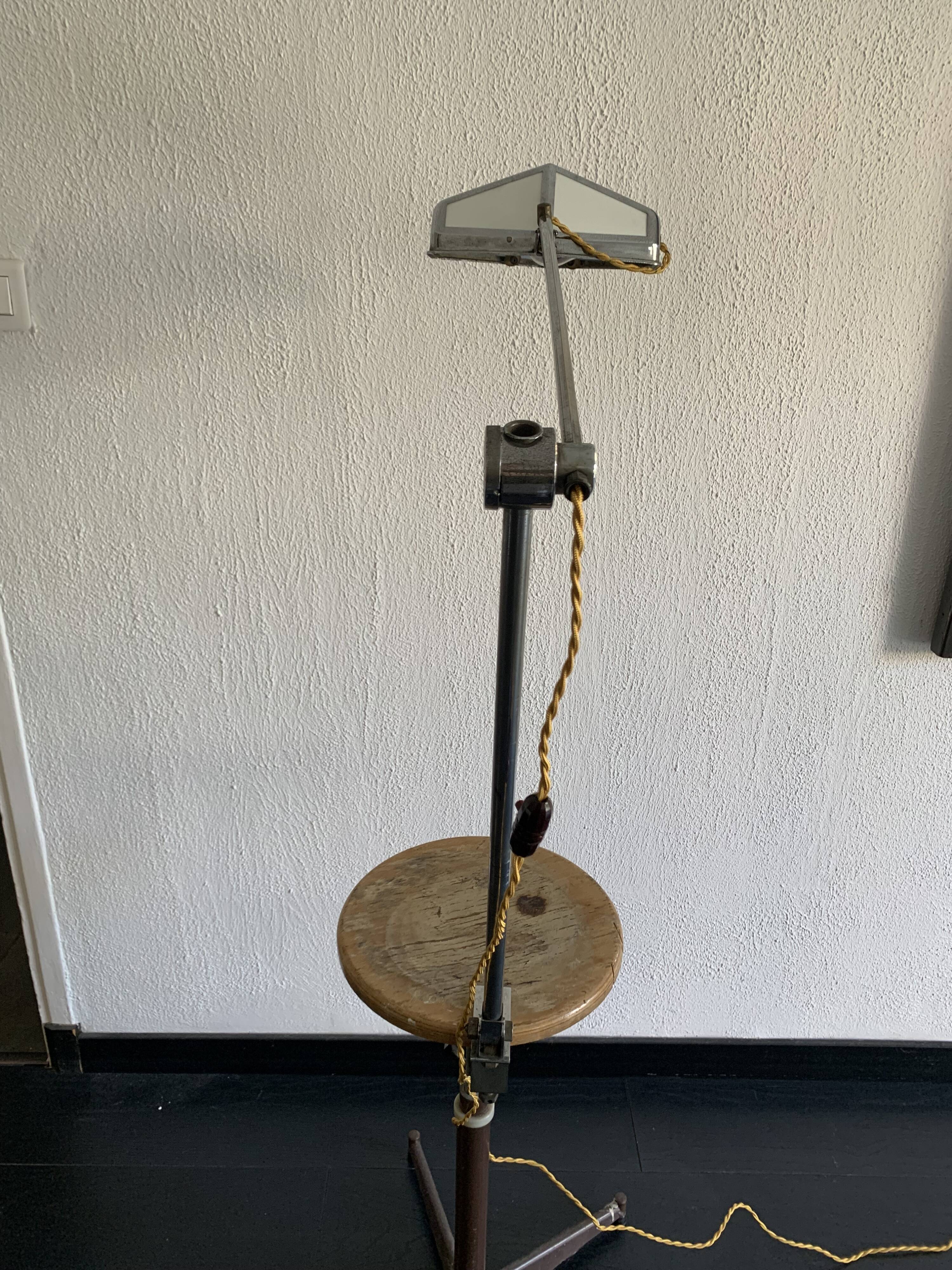 Large vintage 1920s Pirouett architect Art Deco lamp - 50 cm
