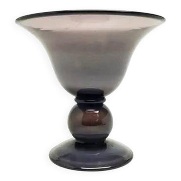 Postmodern vase, glass, design by J. Słuczan-Orkusz, Poland, 1970s
