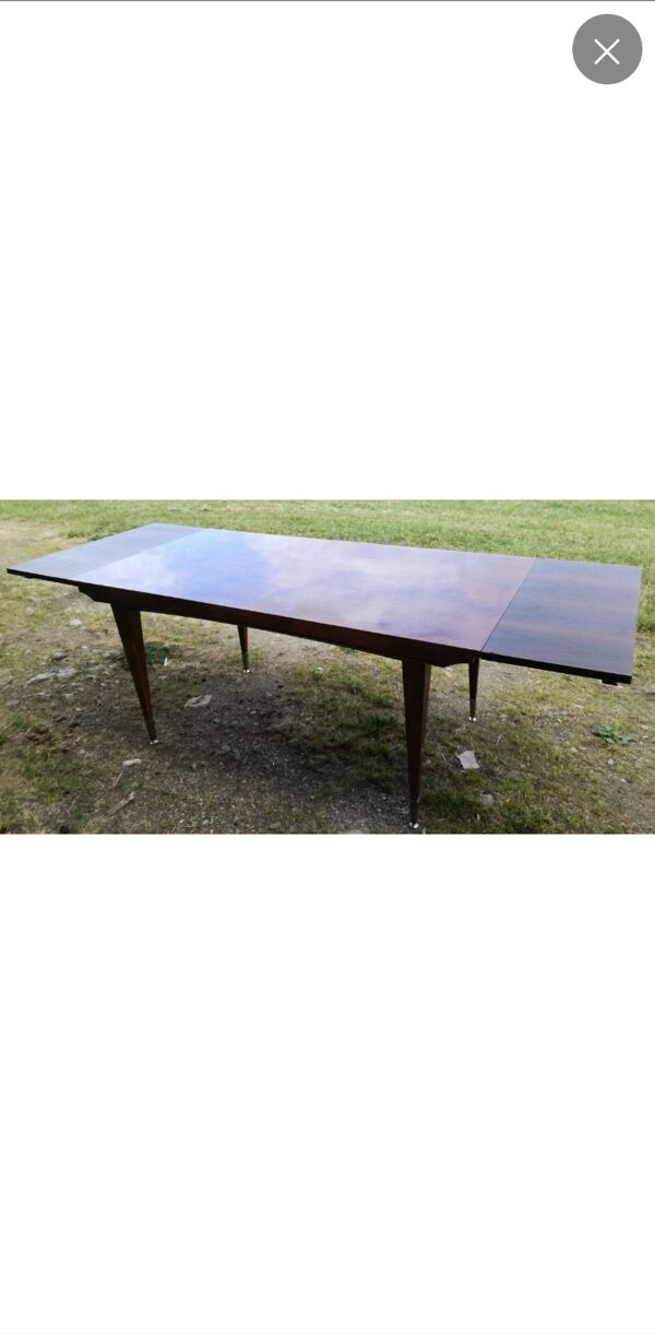 Table à manger en teck avec rallonges