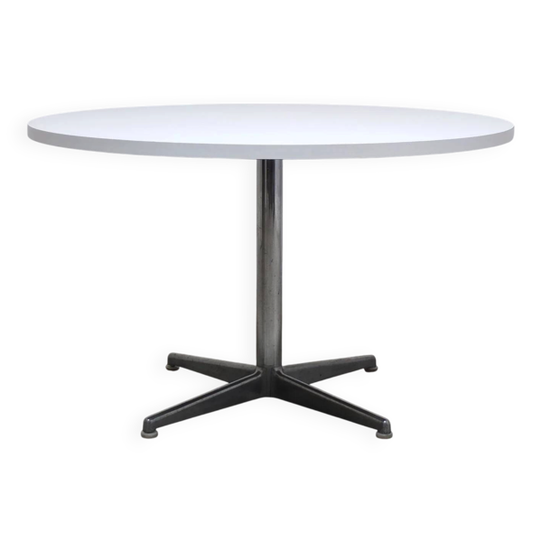 Table à manger ronde de l'ère spatiale, années 1970