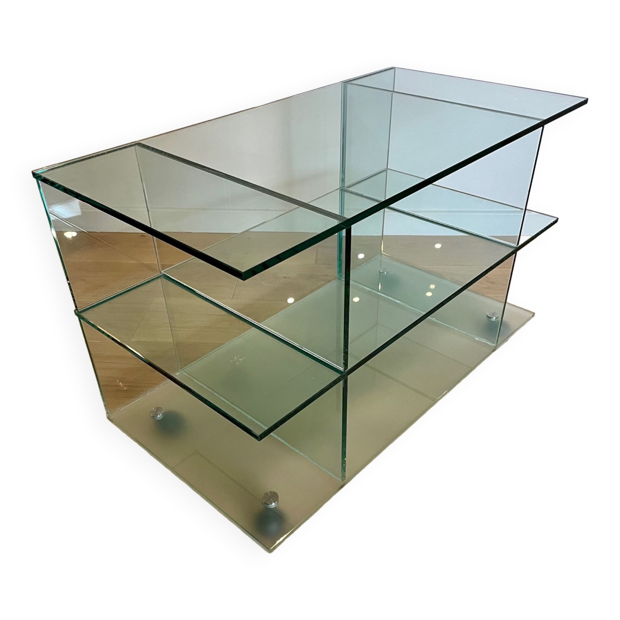 Glass TV stand