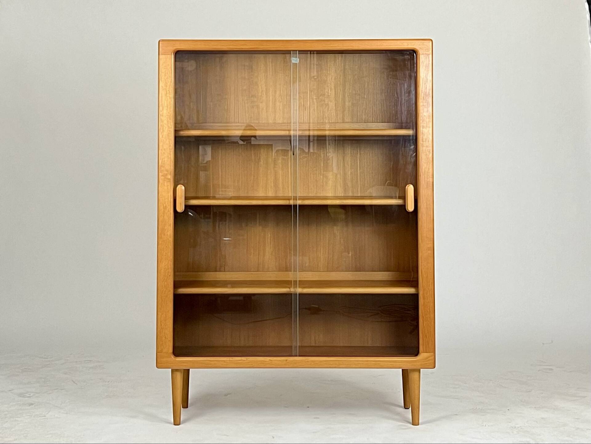 Danish teak display cabinet highboard shelf Silkeborg 70s vintage design