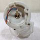 Art deco porcelain, brass and rose glass wall lamp