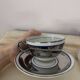 Set of 2 Limoges Chapus et Fils Porcelain Tea Cups and Saucers