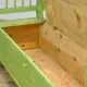 Antique pine bench with storage, 1900s
