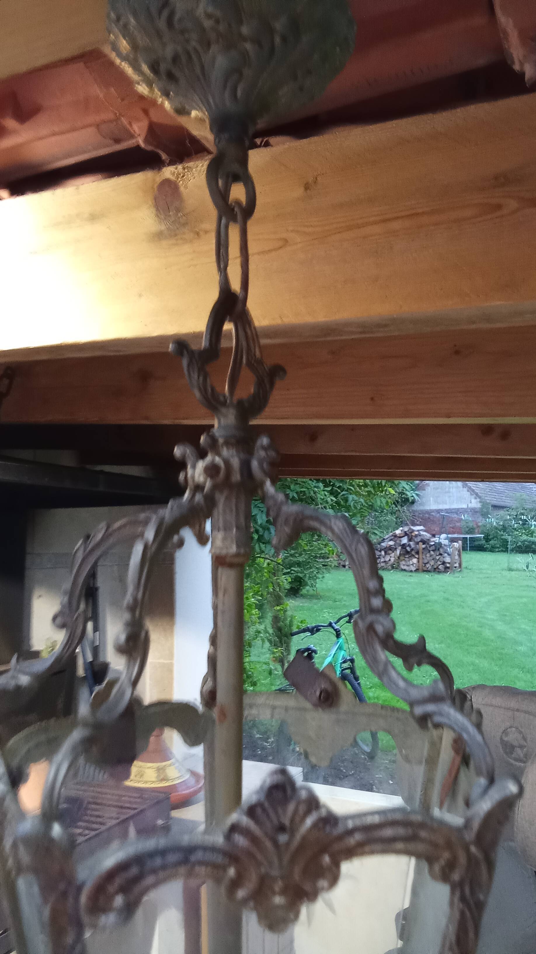 brass lantern chandelier ceiling light