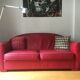 Sofa Hugues Chevalier red hermes
