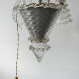 Art Deco chandelier in Murano glass by Barovier and Toso from the 1940s.