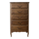 Antique chest of drawers with 5 wooden drawers.