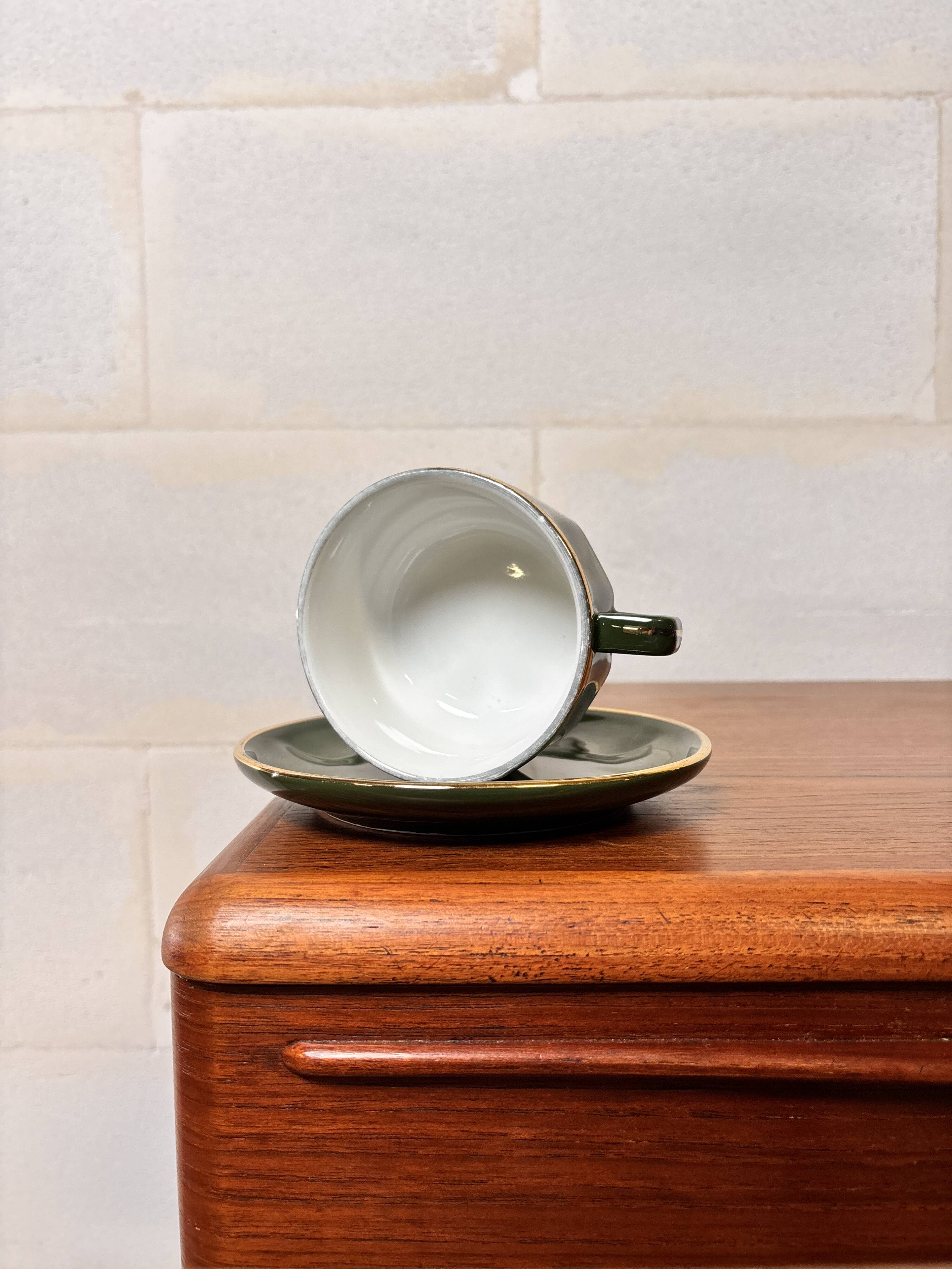 Apilco Set by Yves Deshoulières Olive ⎜1980s