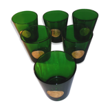 Lot of golden seal glasses