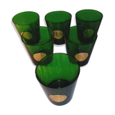 Lot of golden seal glasses