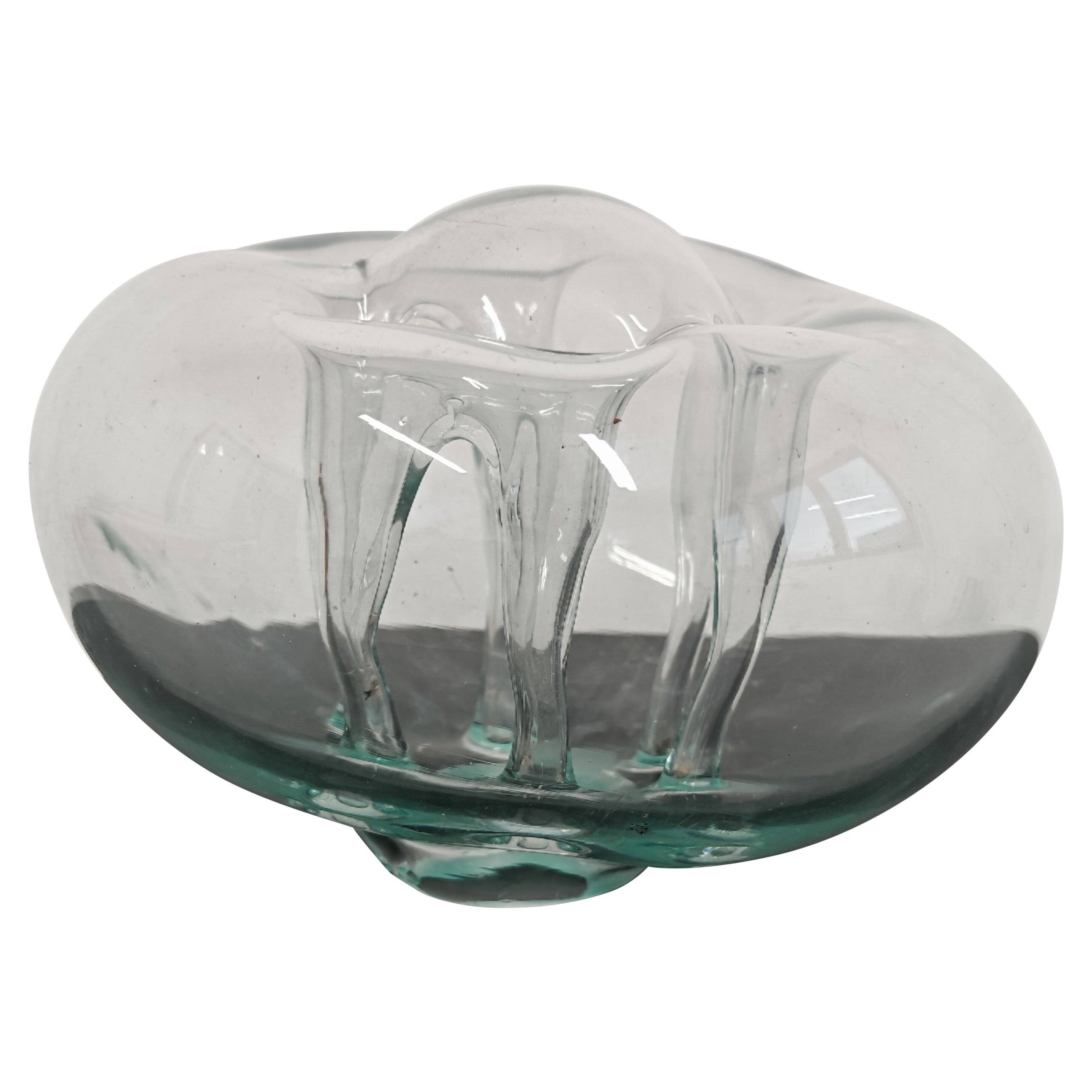 Mid-Century blown glass Ikebana vase by Dragan Drobnjak