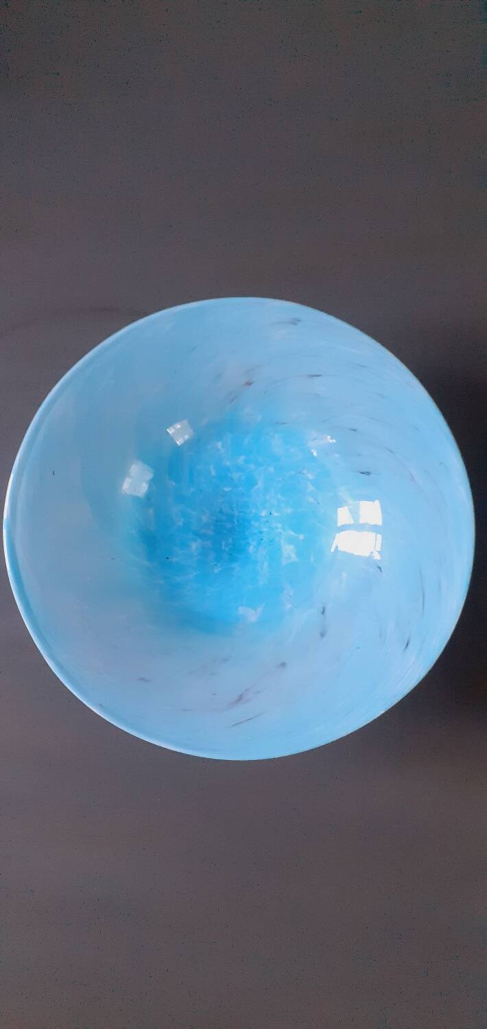 Blown glass paste cup from the 60s