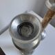 A Pair Of Vintage Mid Century Modern Metal With Faux Bone Candle Holde