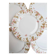 Set of 6 vintage French porcelain plates – pink floral design