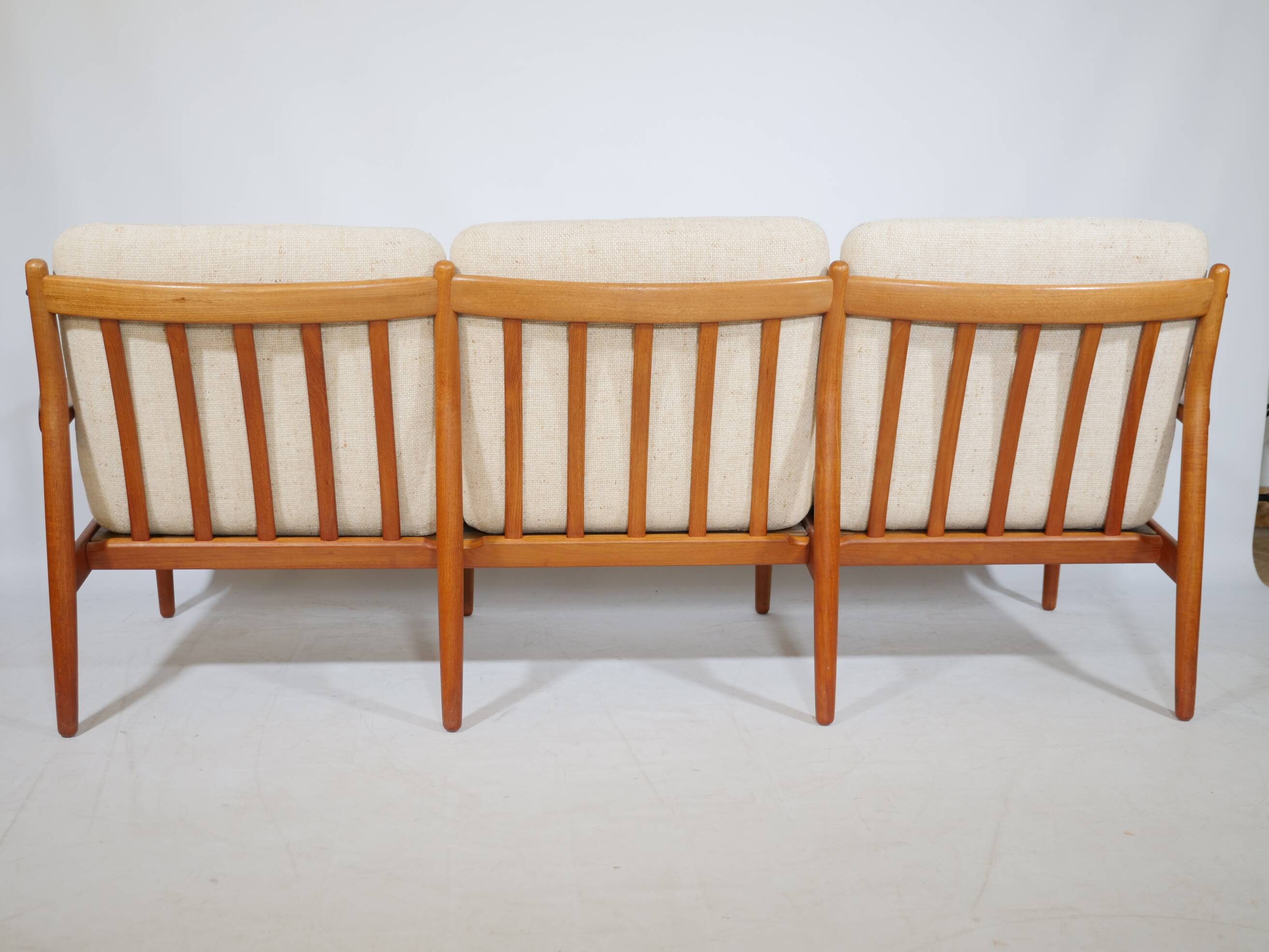 Danish Design Teak Sofa Couch Three-Seater by Svend Aage Eriksen for Glostrup, 1960s