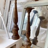 Wooden candlestick